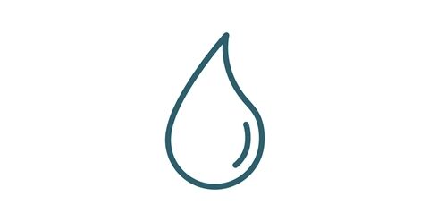Icon showing a drop of liquid.