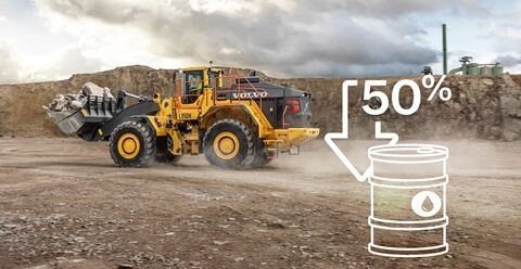 The L350H wheel loader can have an extended service intervals for more uptime.