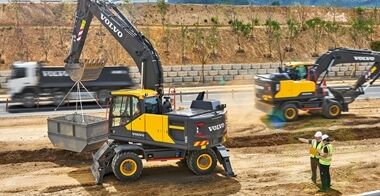 volvo wheeled excavators ew205e china iv