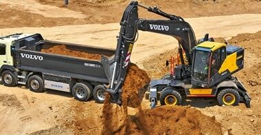 volvo wheeled excavators ew205e china iv