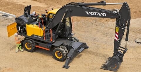 volvo wheeled excavators ew205e china iv