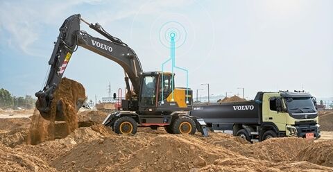 volvo wheeled excavators ew205e china iv