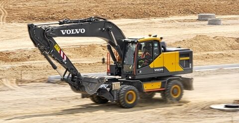 volvo wheeled excavators ew205e china iv